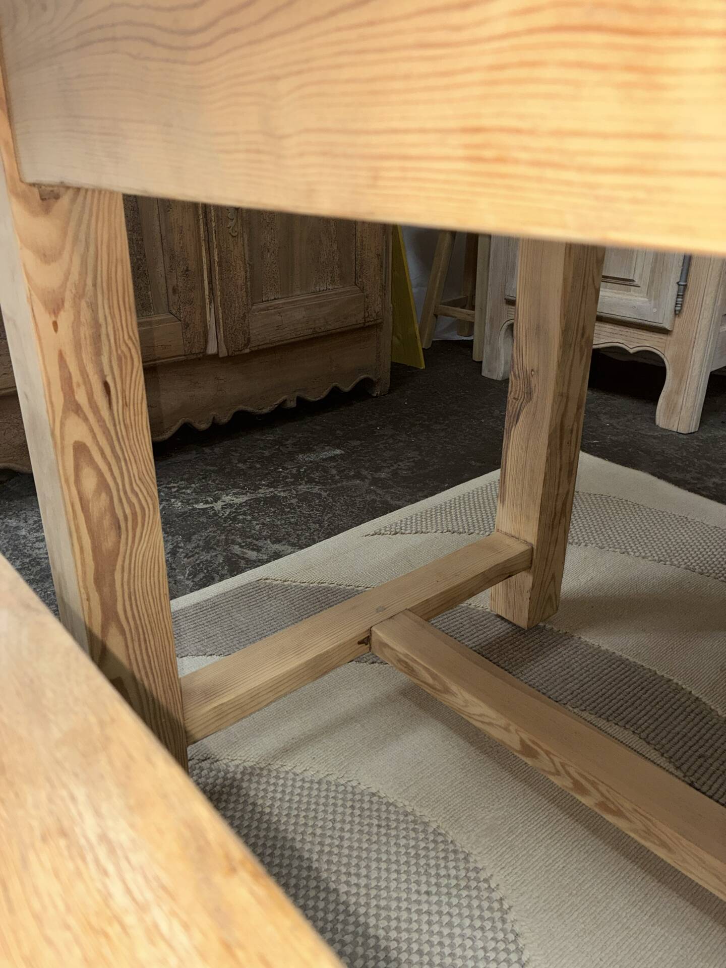 Table de ferme en pin massif