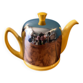 Théière jaune salam thé guy degrenne vintage 4 tasses