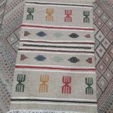 Hand-woven Berber kilim carpet 60x95cm