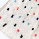 Berber carpet Beni Ouarain ecru with large colored polka dots 300x206cm