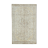 Tapis beige anatolien antique tissé à la main 166 x 269 cm