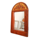 Vintage solid oak mirror from the 70s/80s by Nicole Minck 70*41cm