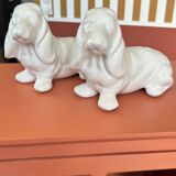 Pair of ceramic dogs