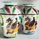 Vases vintage italy motif dragon