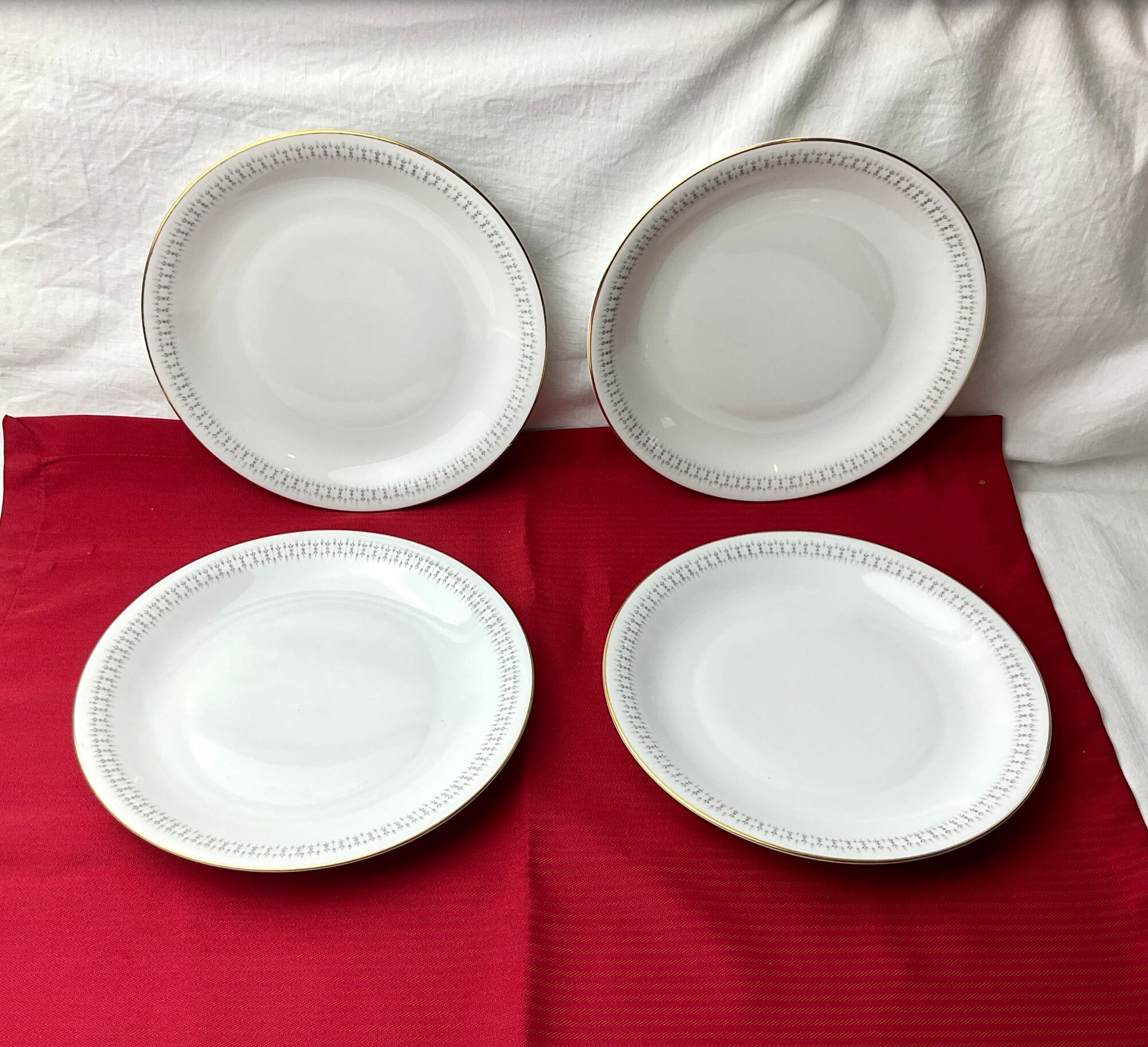 Set of 4 dessert plates Johann Seltmann Vohenstrauss Ricarda