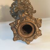 Bougeoir Néo Louis XV bronze vintage