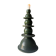 Large sculptural Moroccan candlestick in green Tamegroute ceramic.
