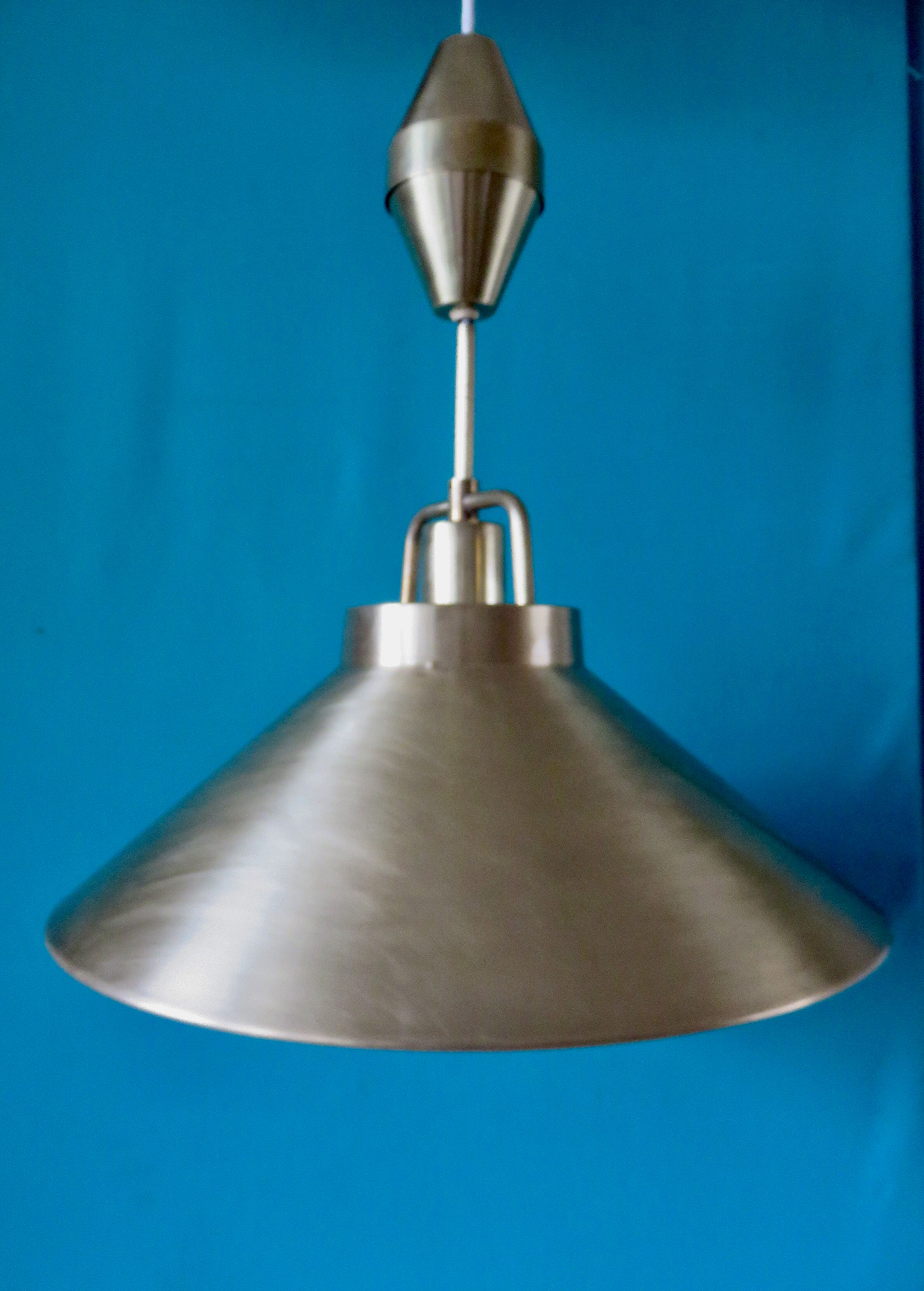 Brass pendant light by Frits Schlegel for LYFA Denmark 1967