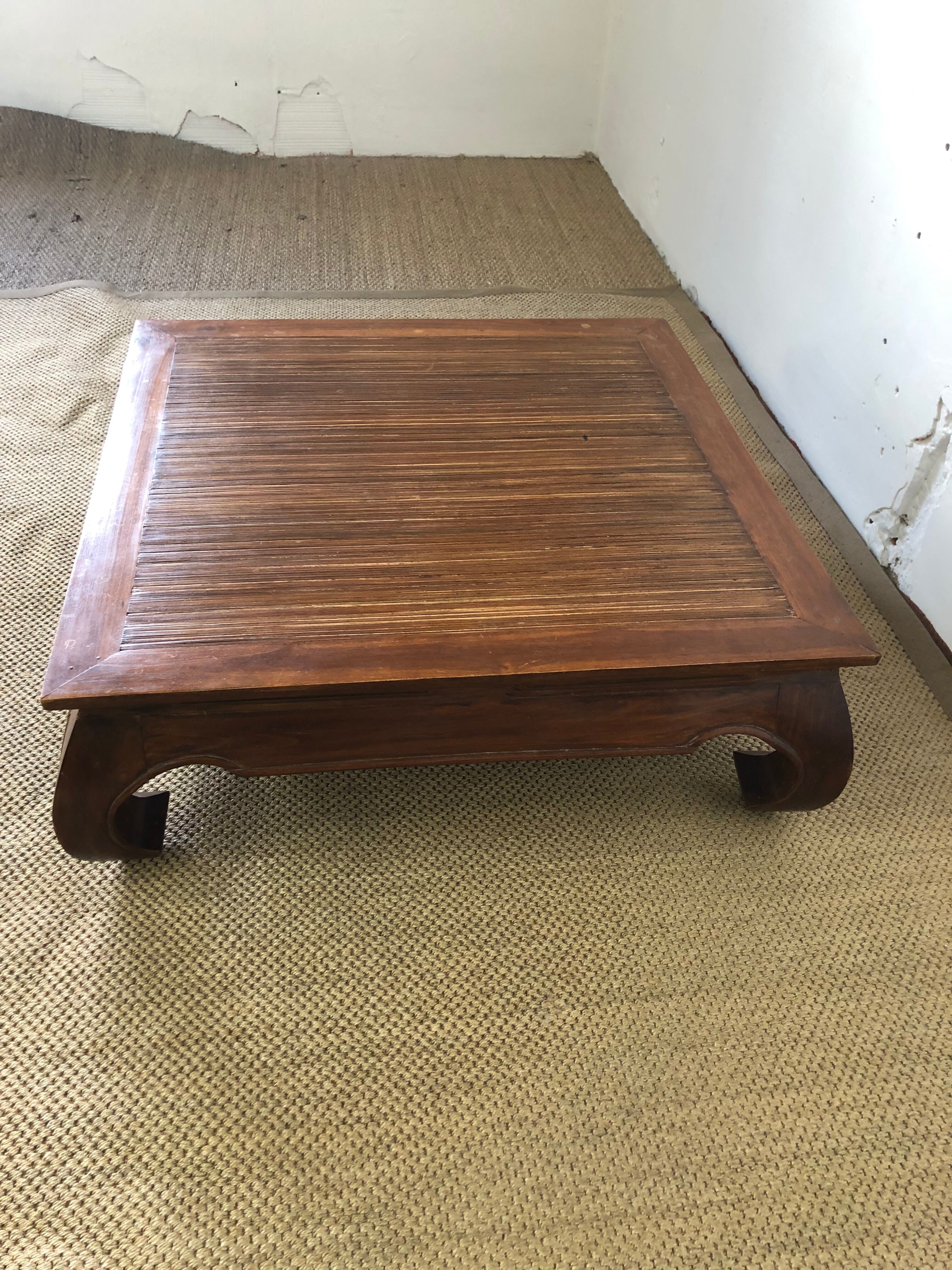 Wooden coffee table