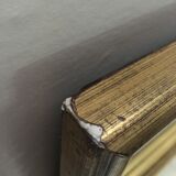 Golden mirror with 68 x 54 cm