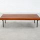 French slatted wood coffee table / bench, 1960s