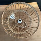 Vintage wicker pendant lamp