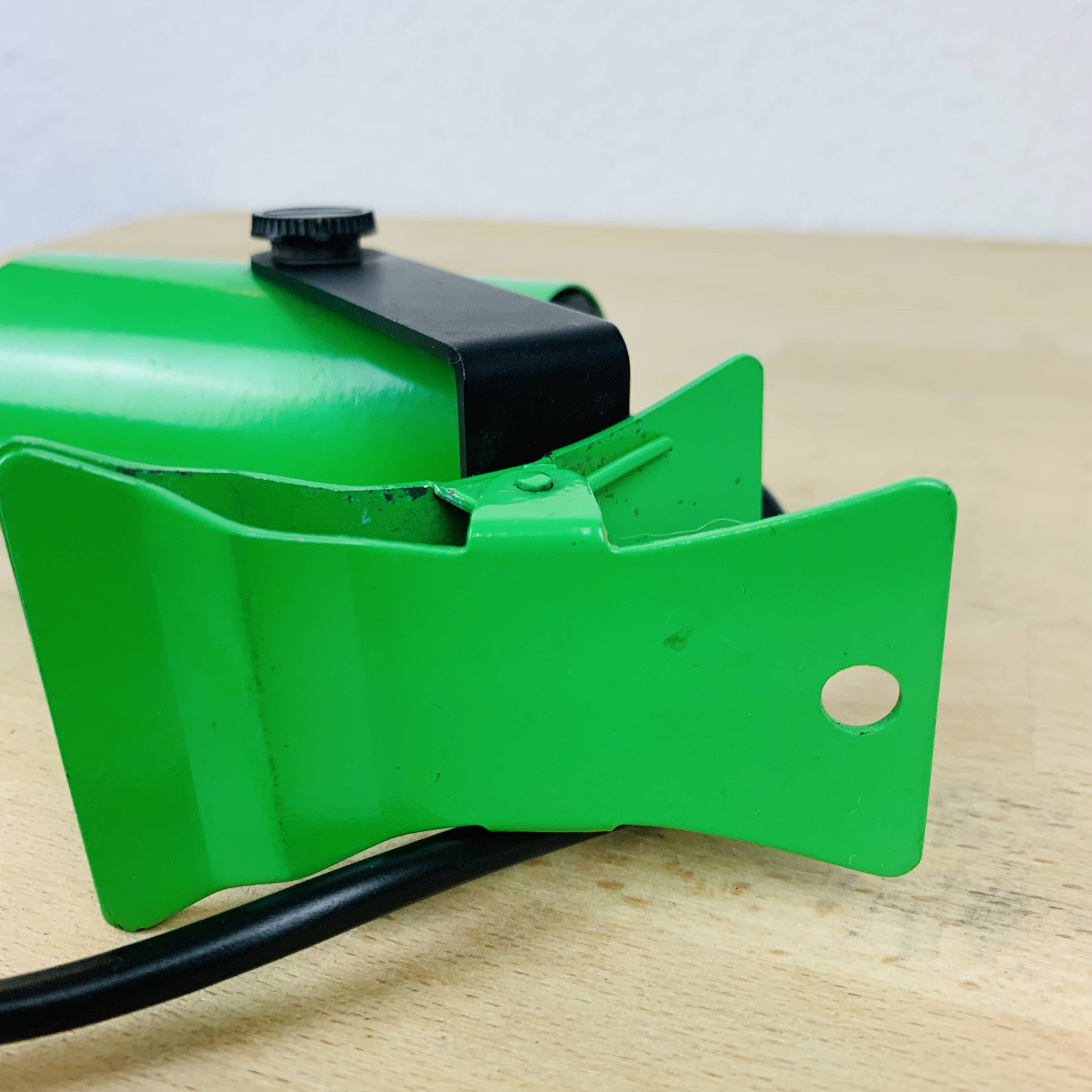 70s green clamp spot light