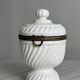 Antique white porcelain candy box