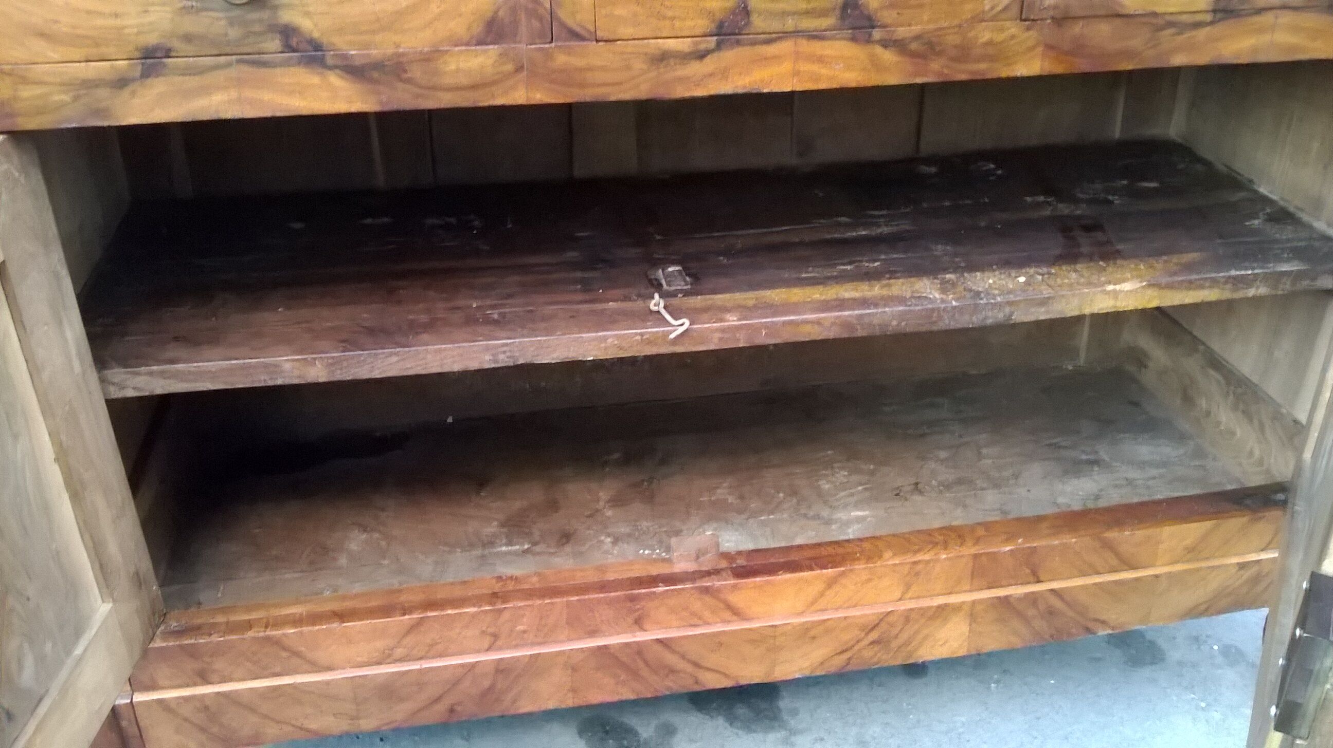 Old buffet two period walnut Empire bodies