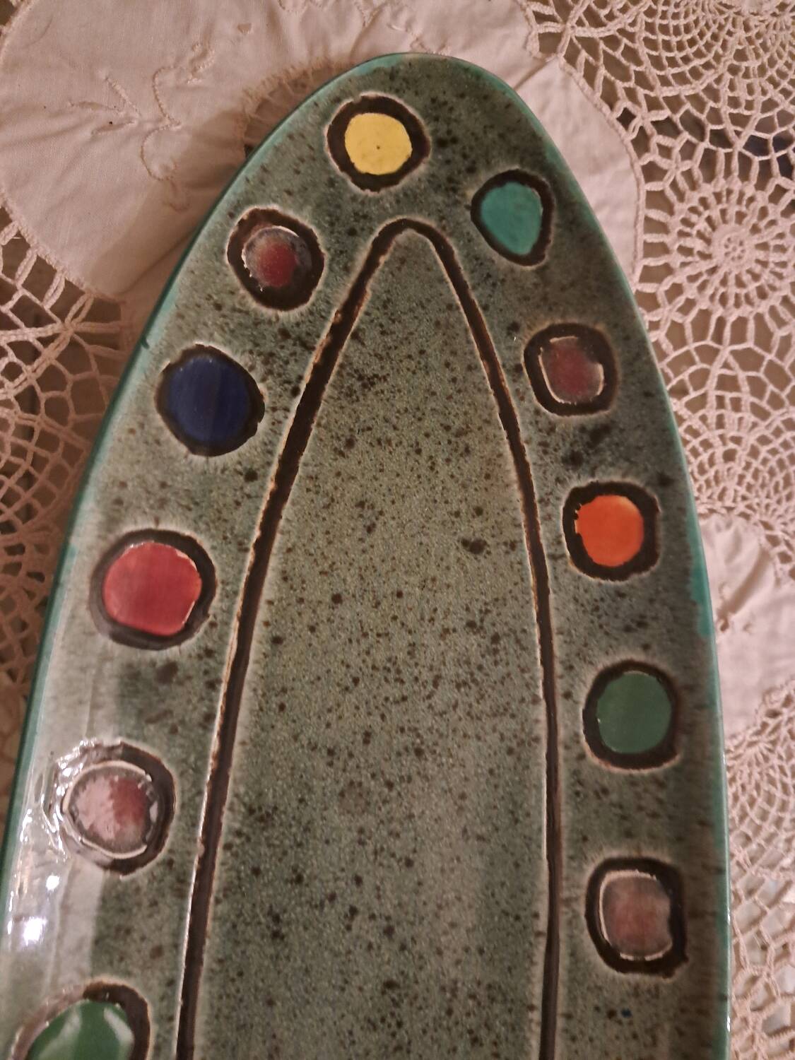 Decorative ceramic dish. Adolf Burkart