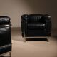 Two ‚LC2‘ Armchairs by Le Corbusier, P. Jeanneret, C. Perriand for Cassina