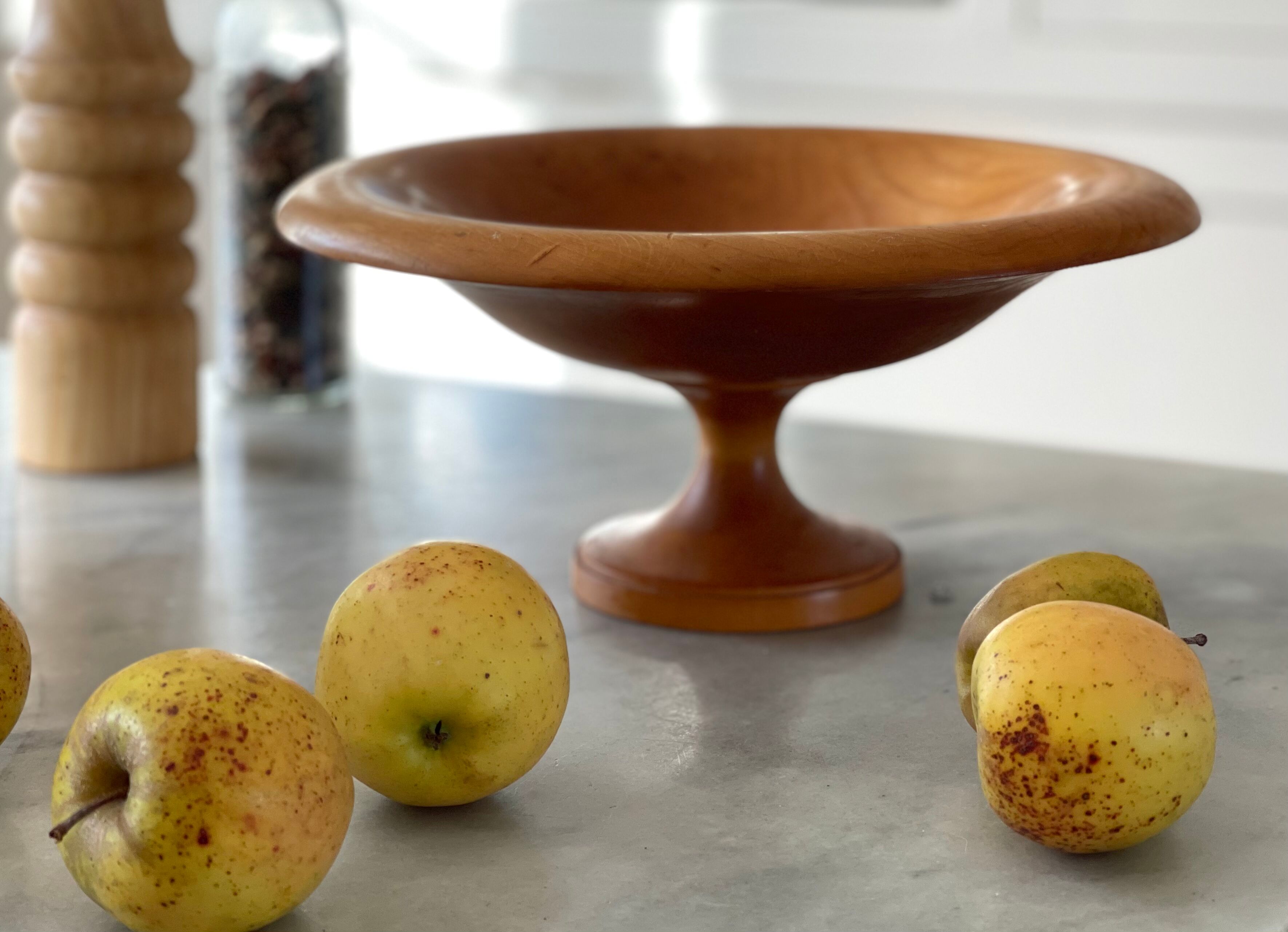 Wooden fruit cup