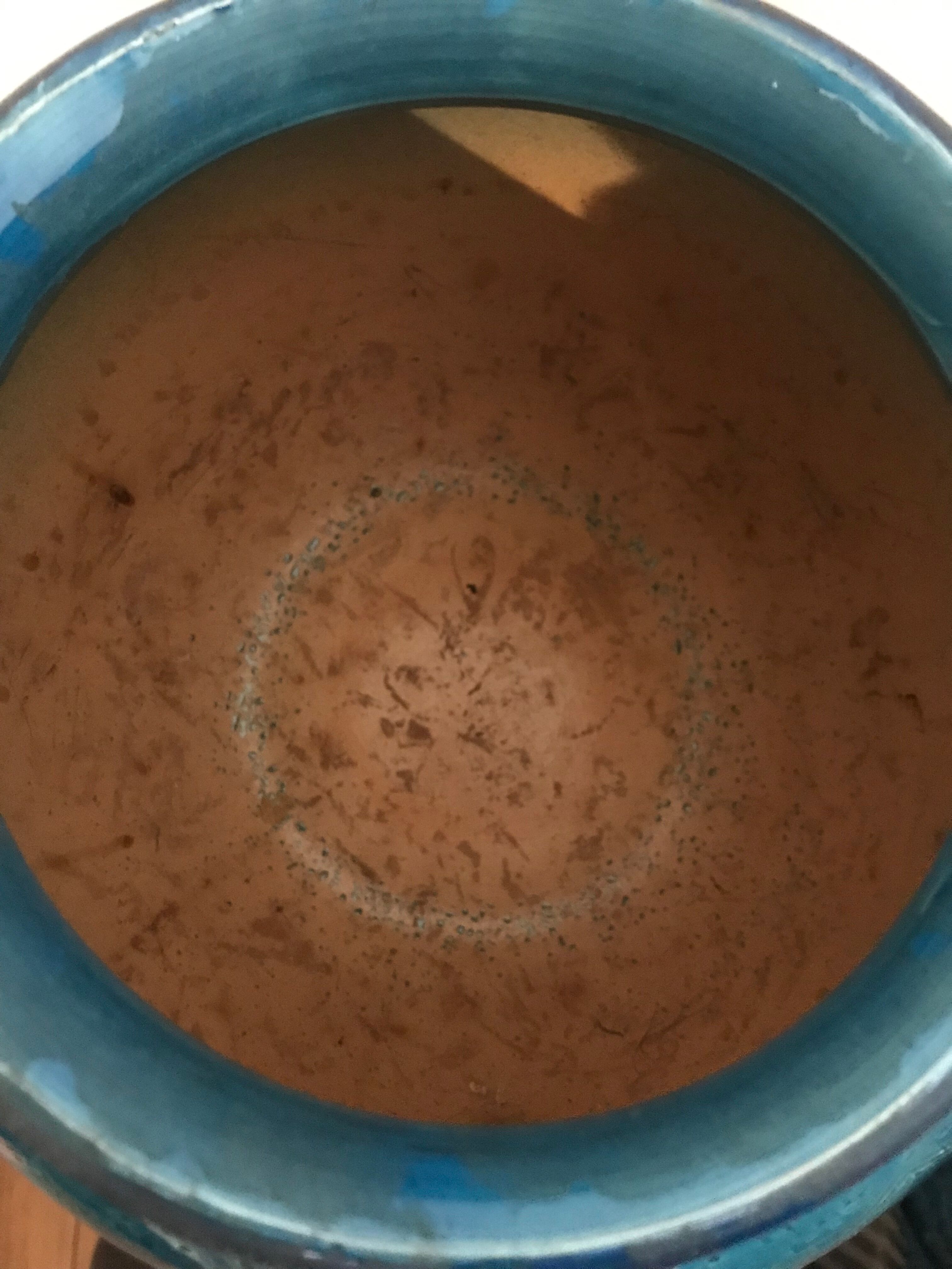 Aldo Londi Blue ceramic vase for Bitossi