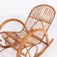 Fauteuil à bascule italien en rotin, 1960
