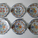 Henriot Quimper 6 fish plates (lot n°2)