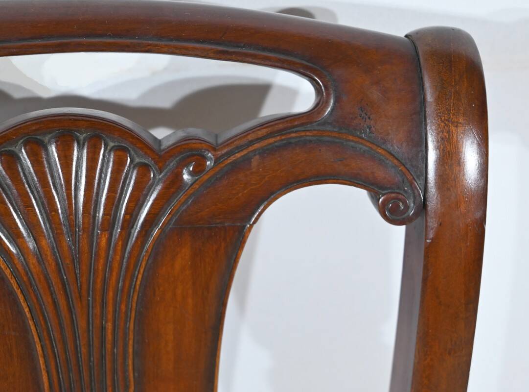 Suite of 5 Cuban Mahogany Chairs, Restoration Period – Early 19th Century