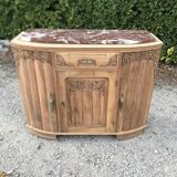 Art deco sideboard 1930 in raw walnut