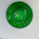 Organic glassware ashtray in signed and vintage green blown glass