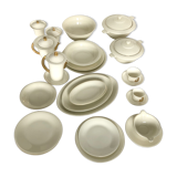 Ensemble vaisselle porcelaine de limoges et or Jean Luce 1950