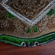 Venetian tray in wood decoration green and gold