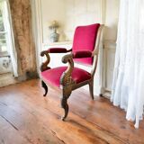 Vintage antique pink chair / armchair