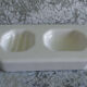 White ceramic soap rack wall shelf