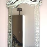 Large Venetian Pedimented Mirror, Italy – Early 20th Century