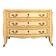 20th century chest of drawers with brass feet