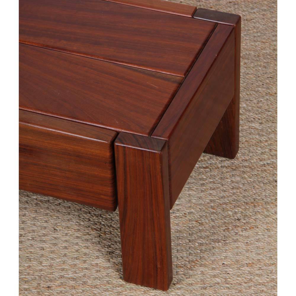 Paire de tables de chevet en orme pour Maison Regain, 1970