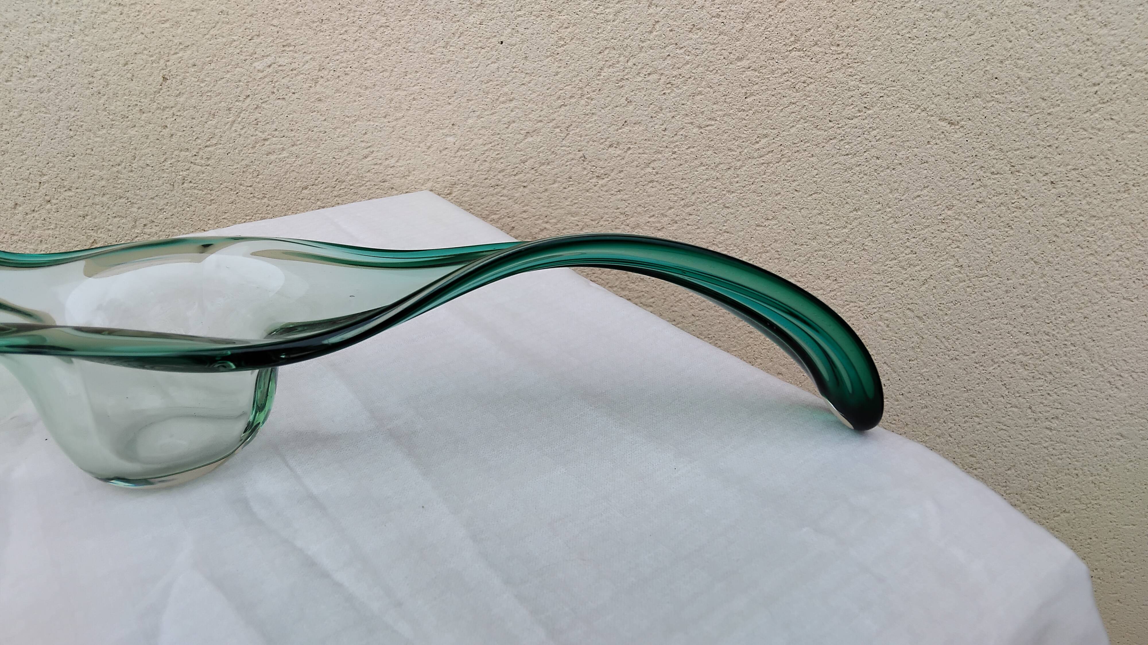 Coupe a fruit verte cristal