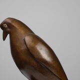 Faucon crécerelle en bronze par François Pompon, France vers 1930