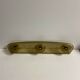 Vintage wall coat holder 70s 3 hooks in smoked plastic