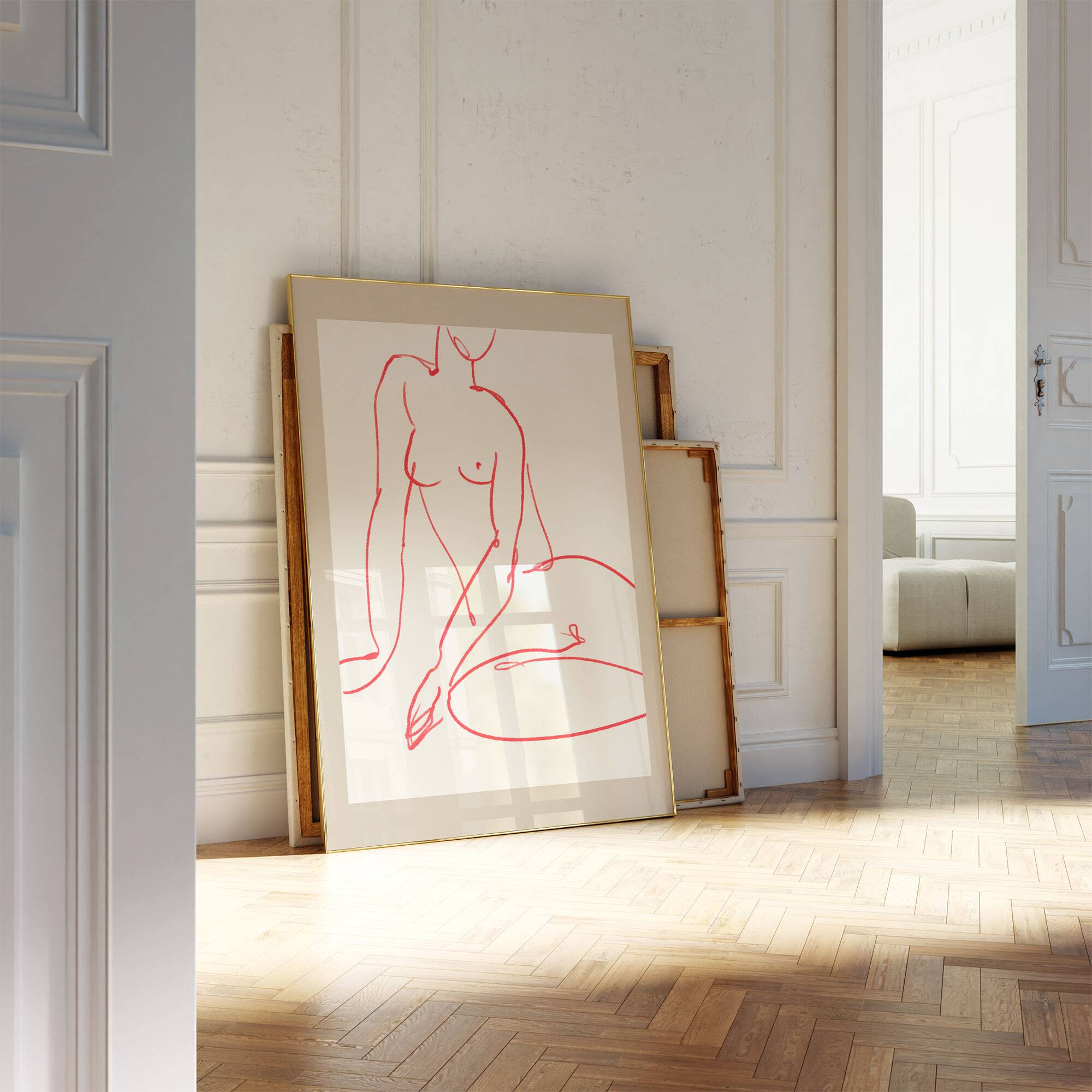 Female figure giclee art print, 50x70cm