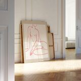 Female figure giclee art print, 50x70cm