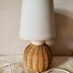 Wicker ball lamp