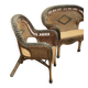 Vintage rattan lounge