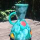 Small vase in glazed ceramic Vintage 60s signed Elise