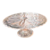 Vintage pink glass cake stand - Diameter 23 cm