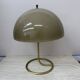 Vintage Mushroom table lamp with gold metal base , 1970s