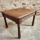 Table basse ancienne en noyer et chêne – France, vers 1900