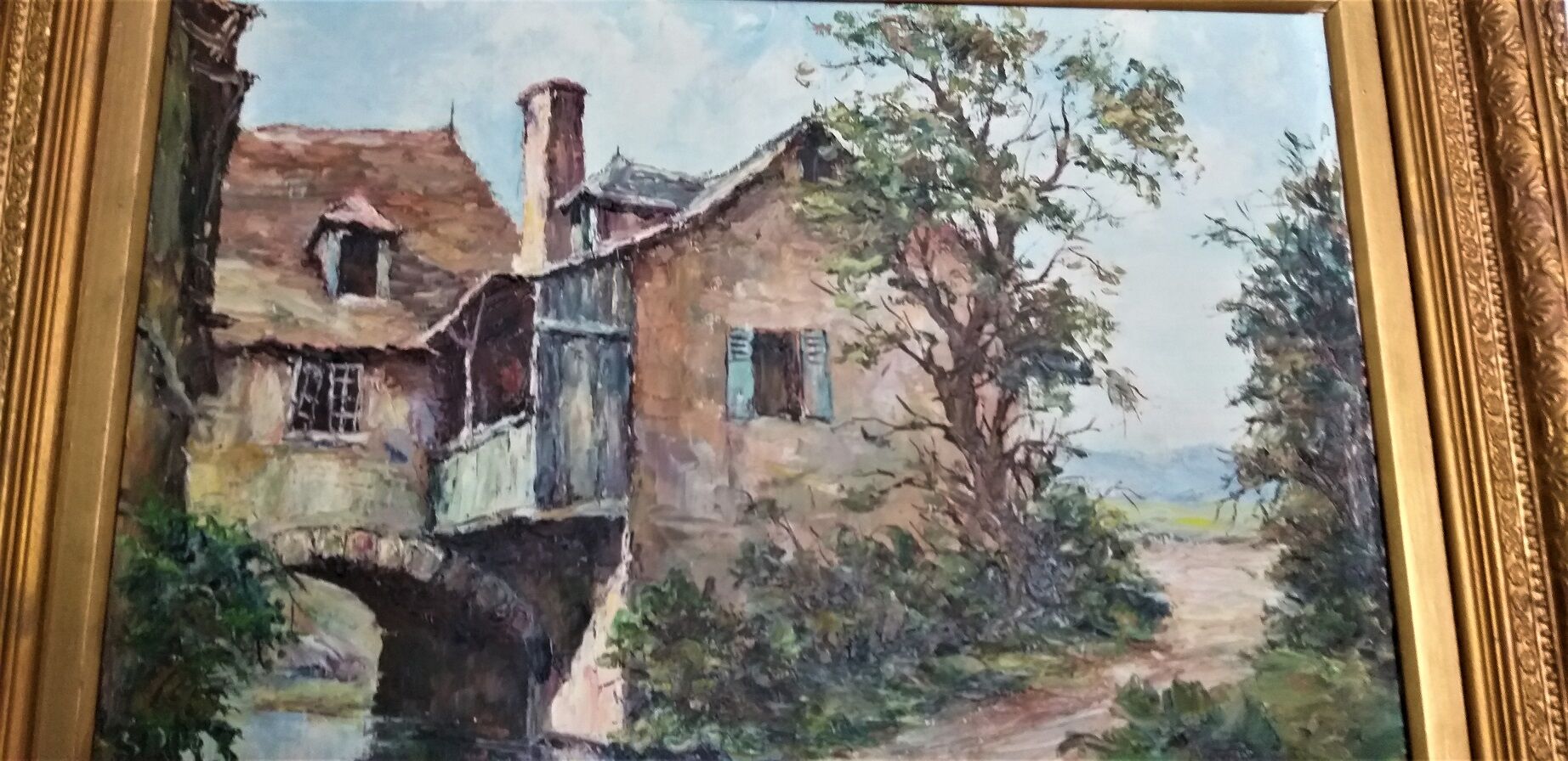 Painting "Houses in Rouergue"