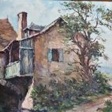 Painting "Houses in Rouergue"