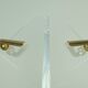 Transparent lucite acrylic umbrella stand 1980s 1990s post modern design