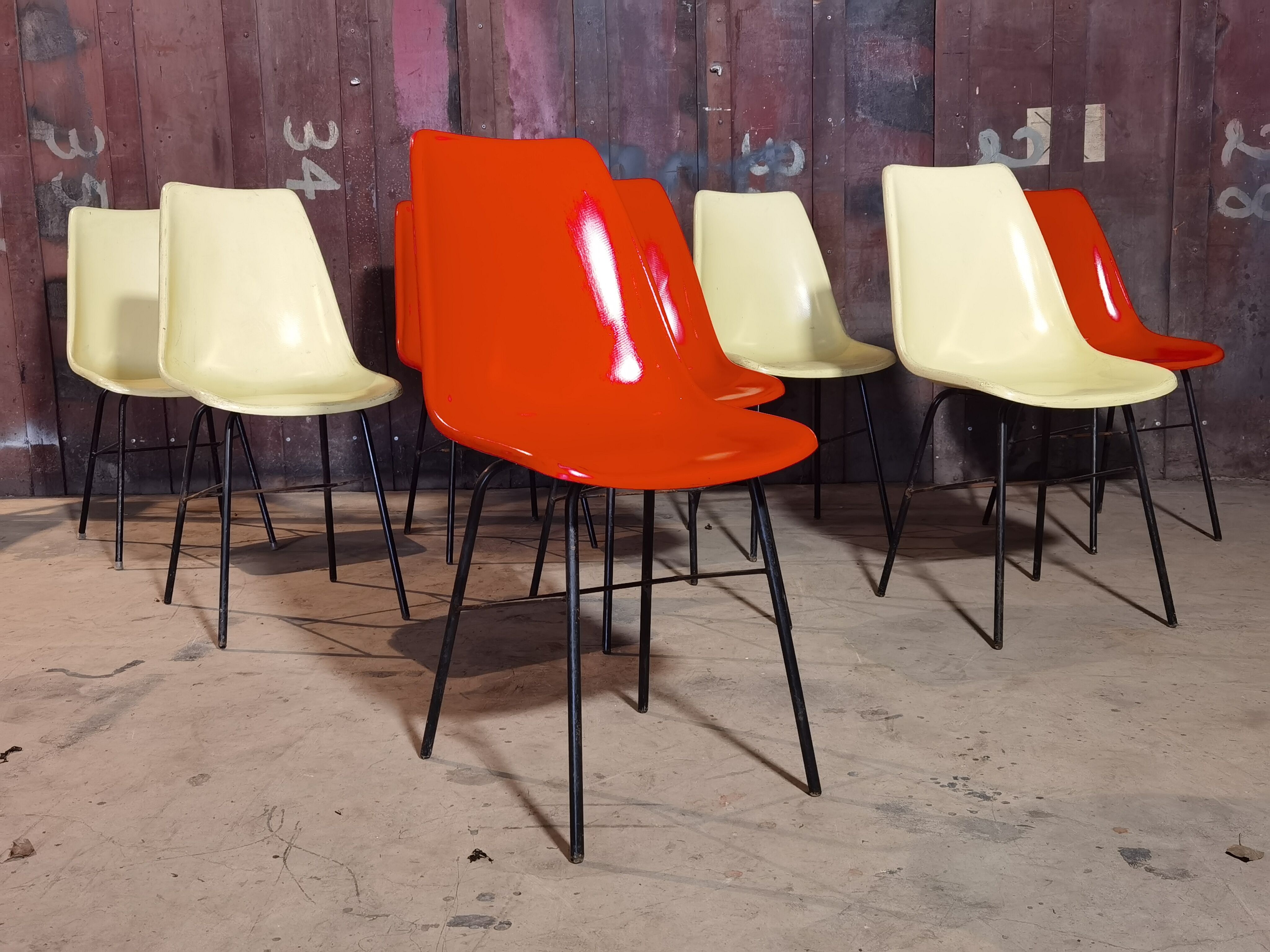 Lot de 8 chaises par Miroslav Navràtil pour Vertex